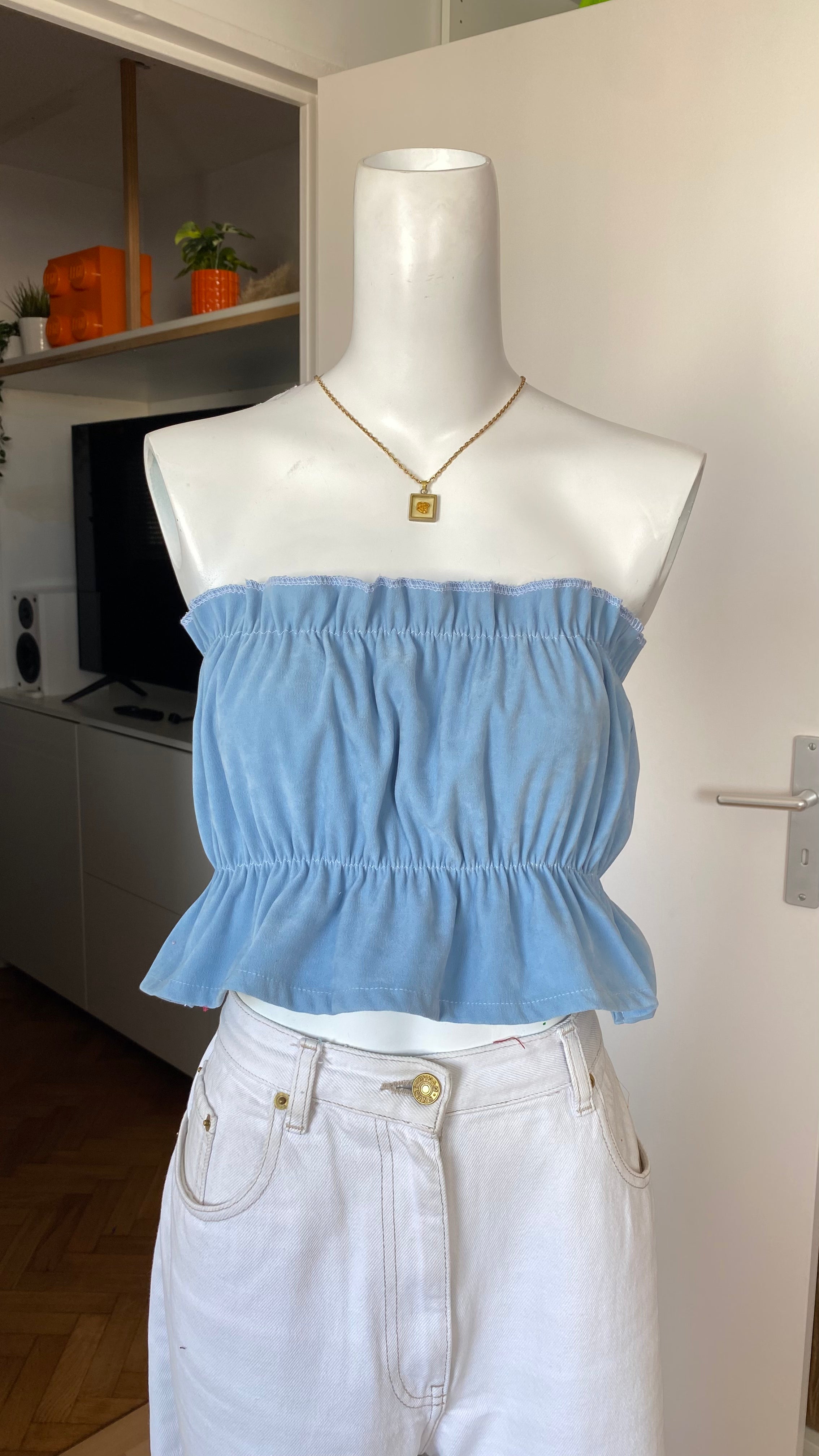 P'tis Ôh • T. XS  • Bandeau bleu ciel
