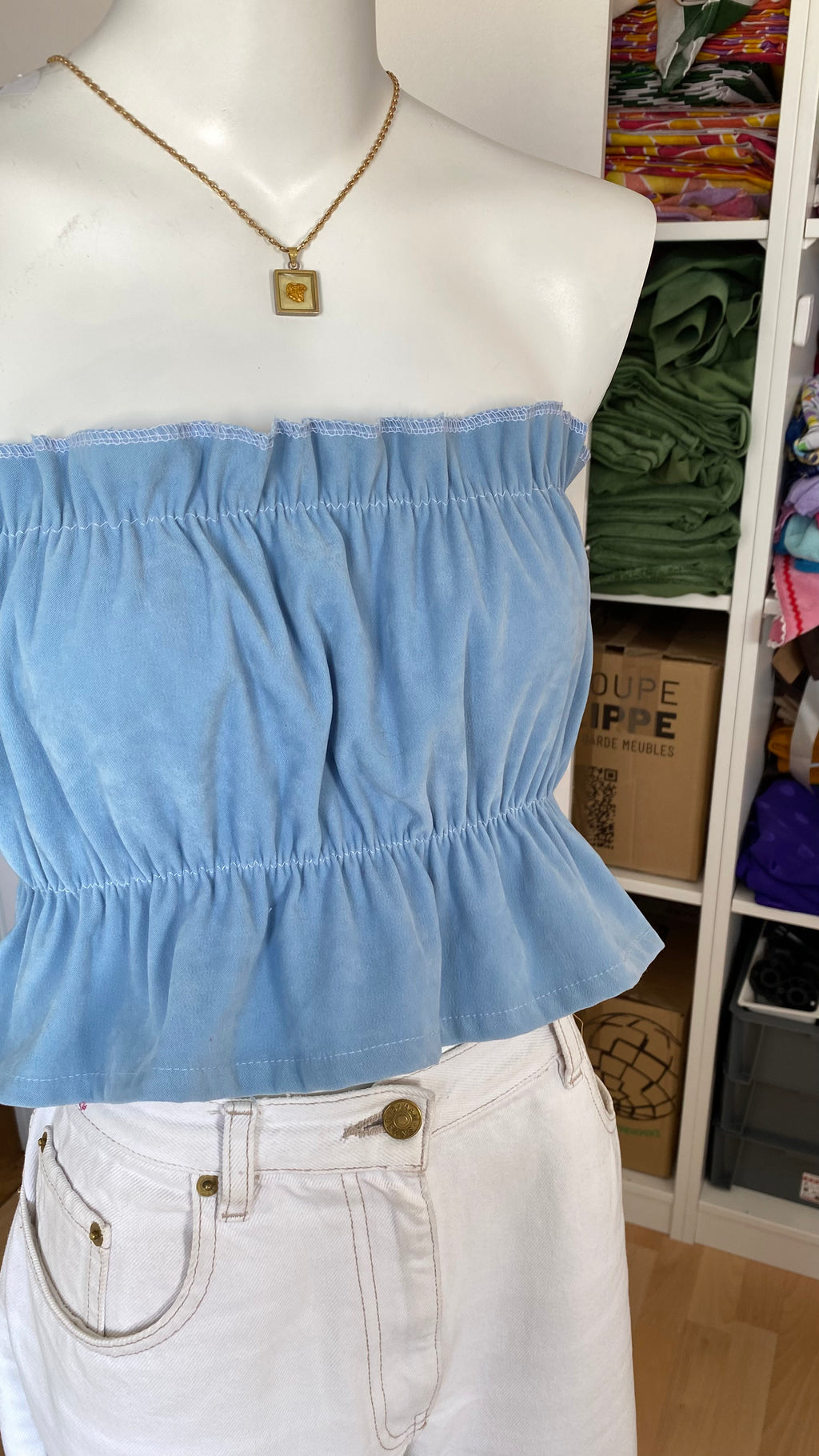 P'tis Ôh • T. XS  • Bandeau bleu ciel