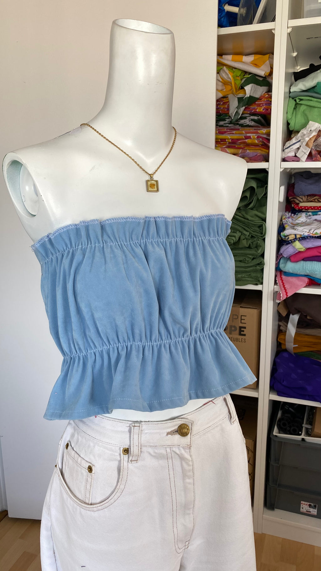 P'tis Ôh • T. XS  • Bandeau bleu ciel