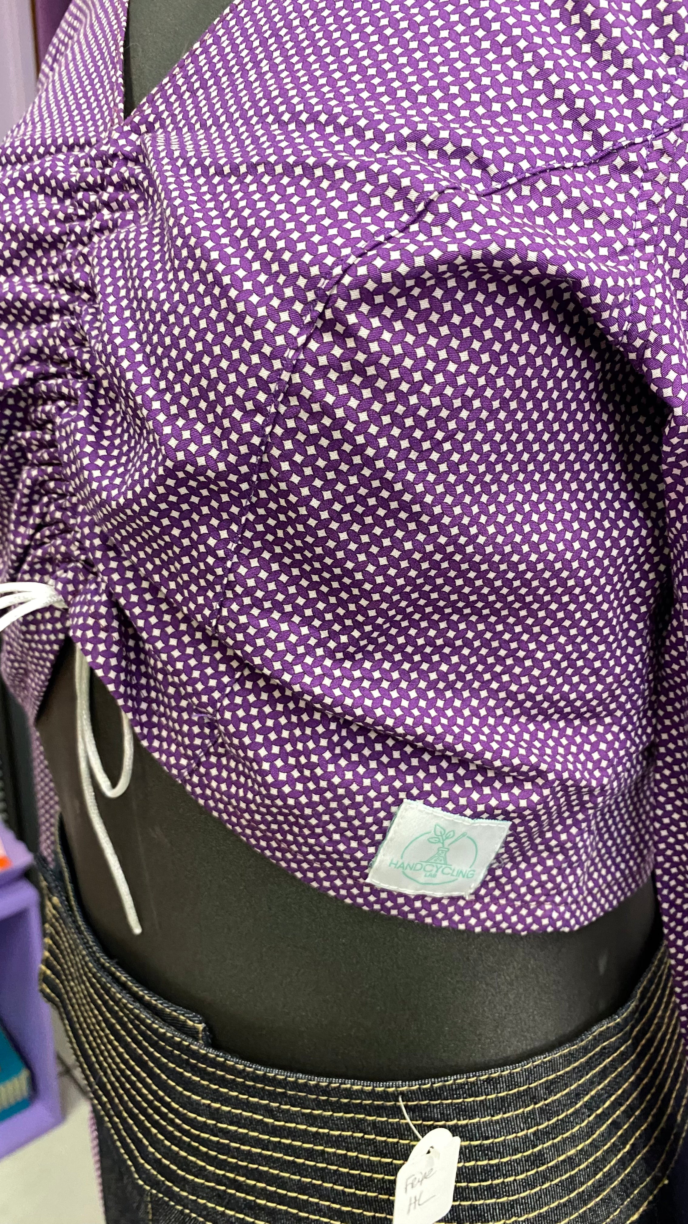 Monarque • T. 30 à 34 • Chemise papillon violette à motifs