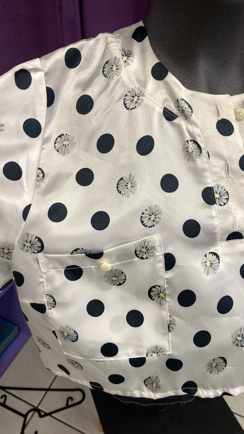 Cropped • T. 36 à 44 • Chemise satinée blanc