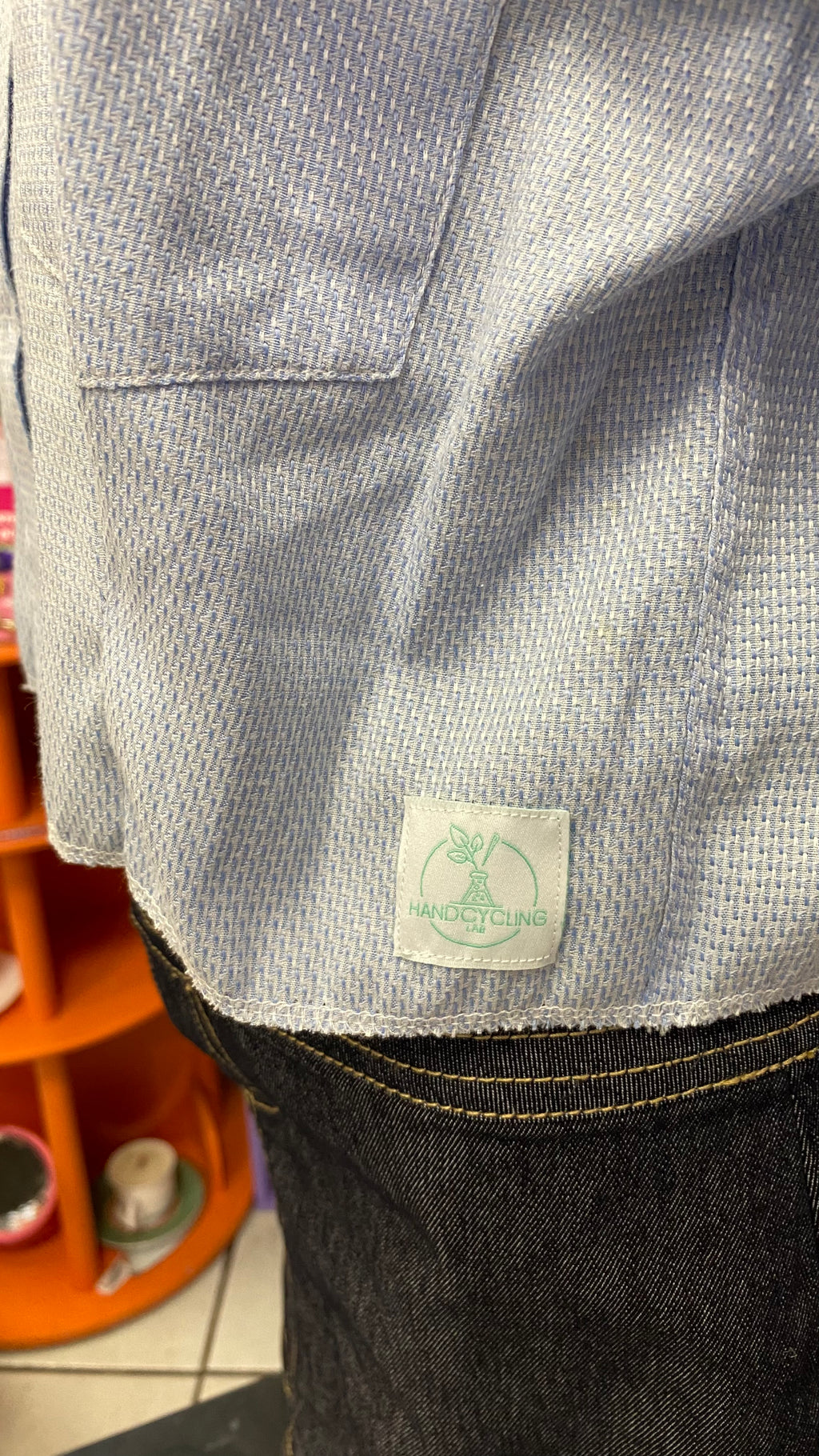 Sweaties • T.34 à 38 • Chemise grand col bleu ciel