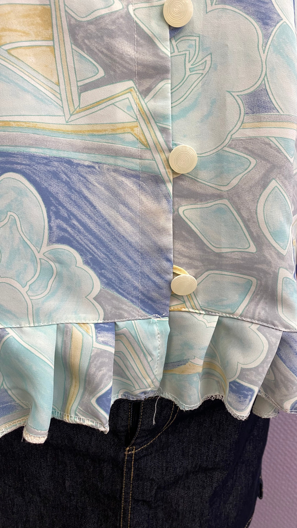 Froufrou • T.40 à 46 • Chemise crop top tons pastels
