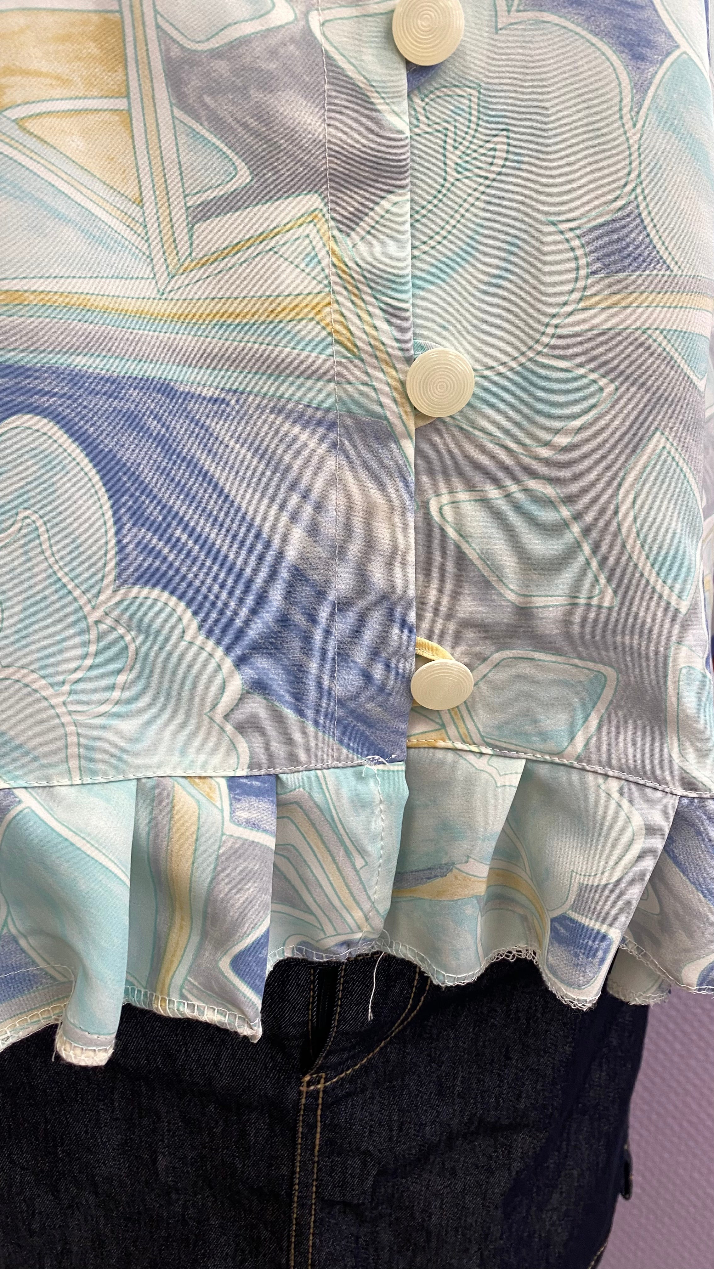 Froufrou • T.40 à 46 • Chemise crop top tons pastels