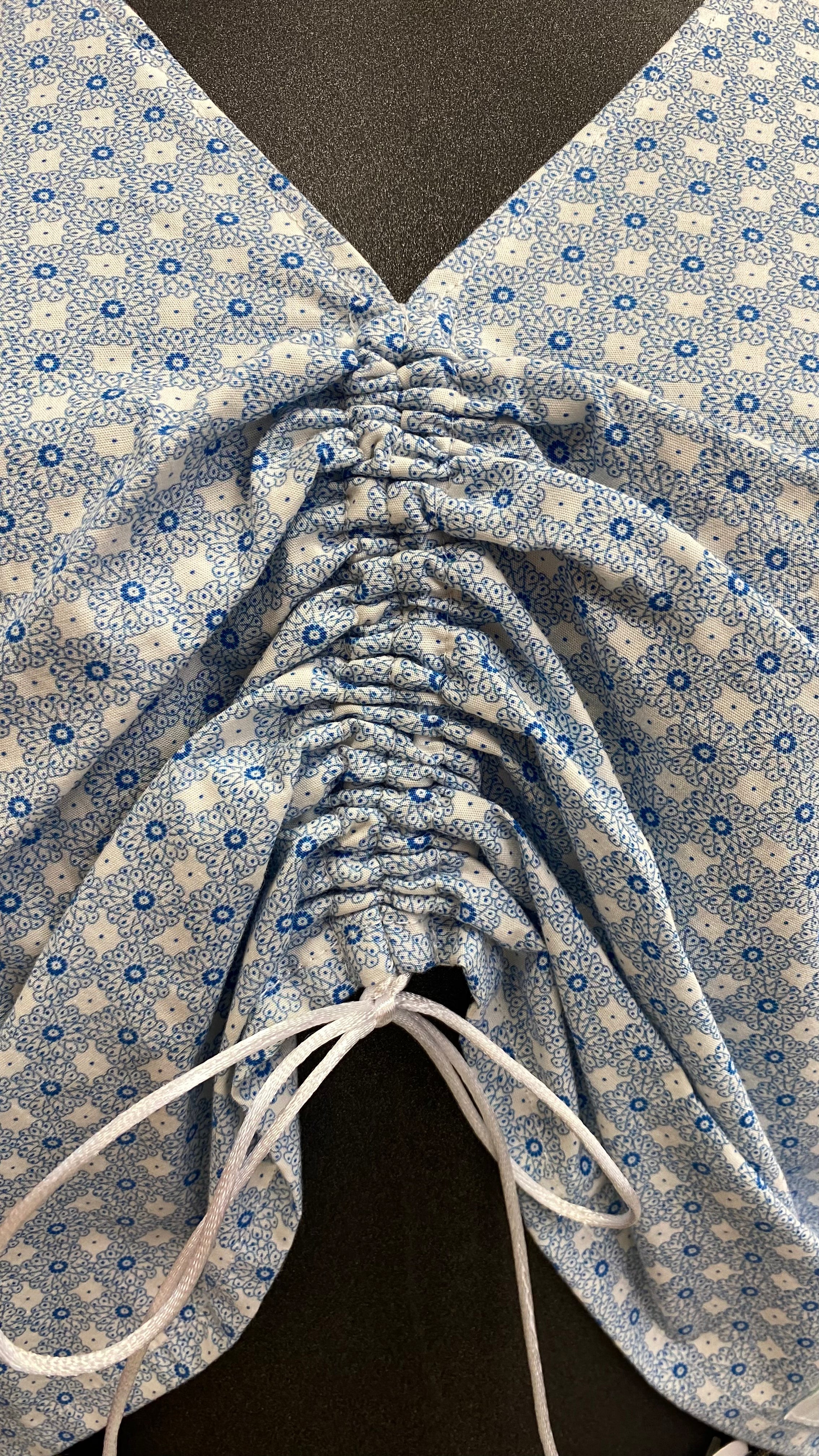 Monarque • T. 38 à 42 • Chemise papillon motifs bleu