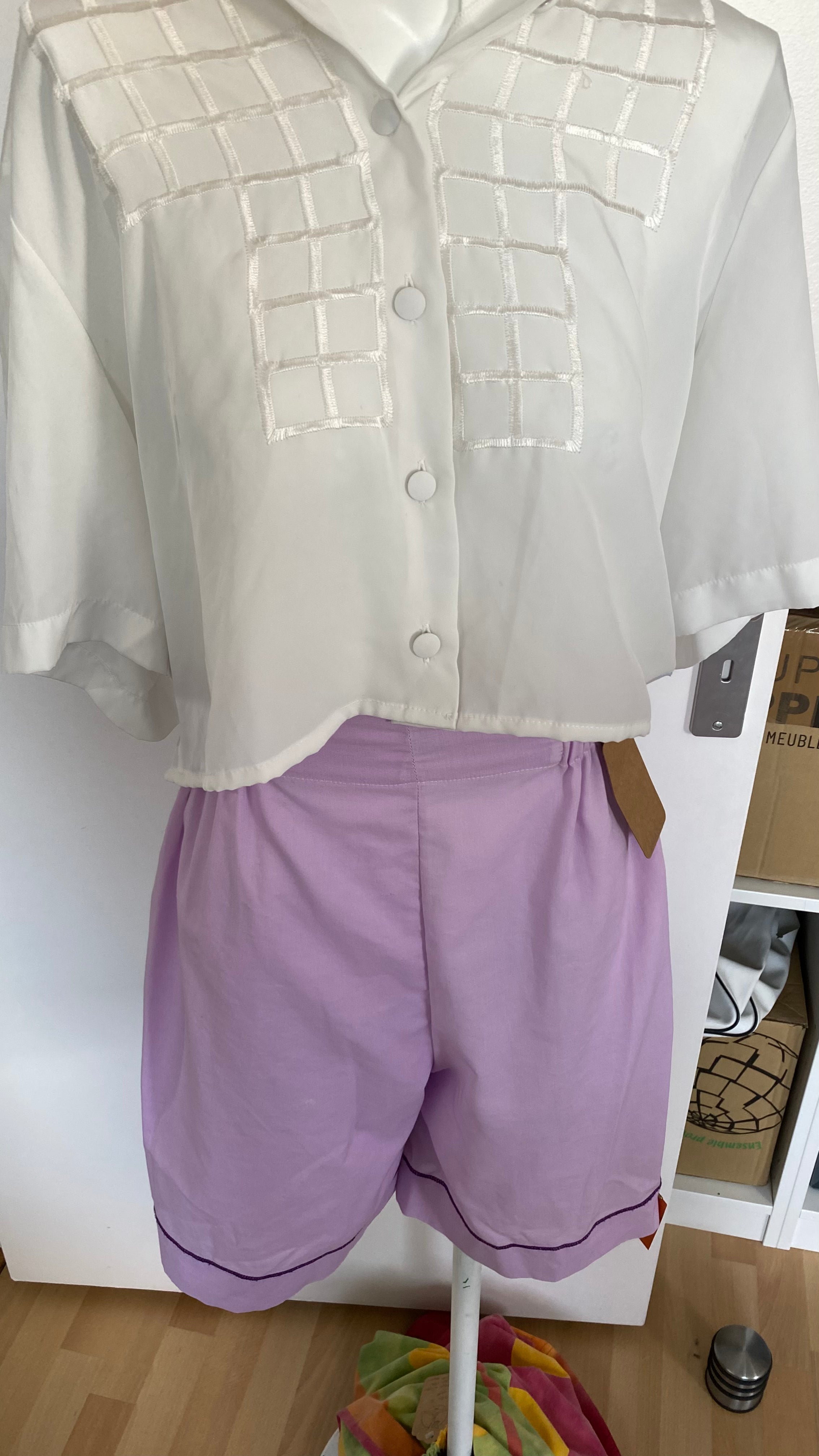 Short • T.S • Short long upcyclé lila