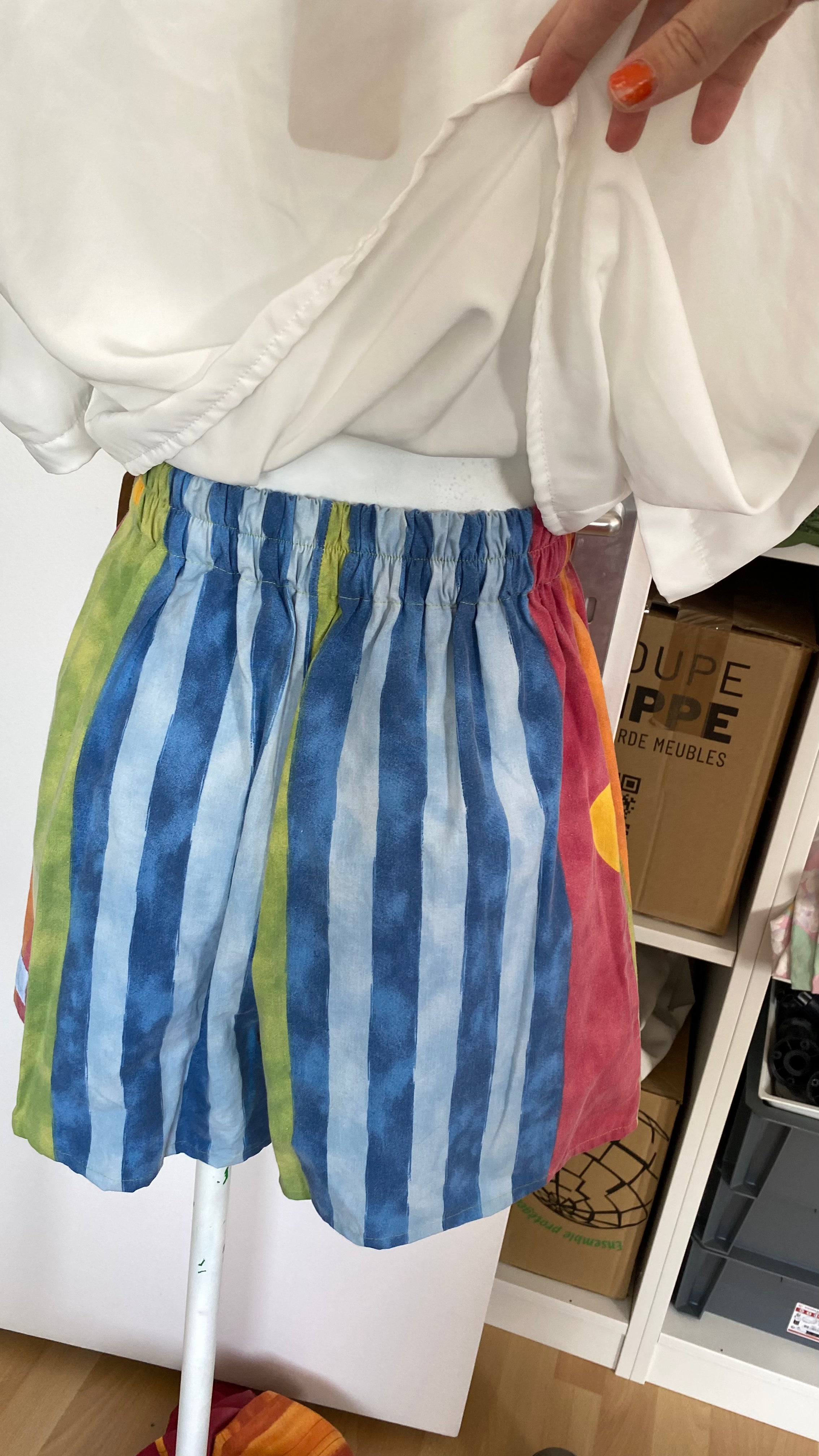 Short • T.S • Short upcyclé multicolor