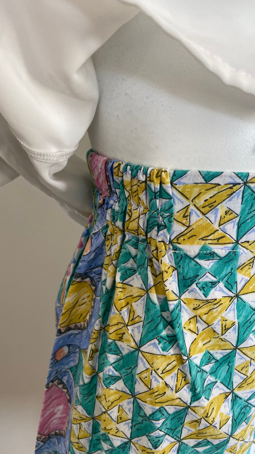 Short • T.S • Short upcyclé à motifs losanges