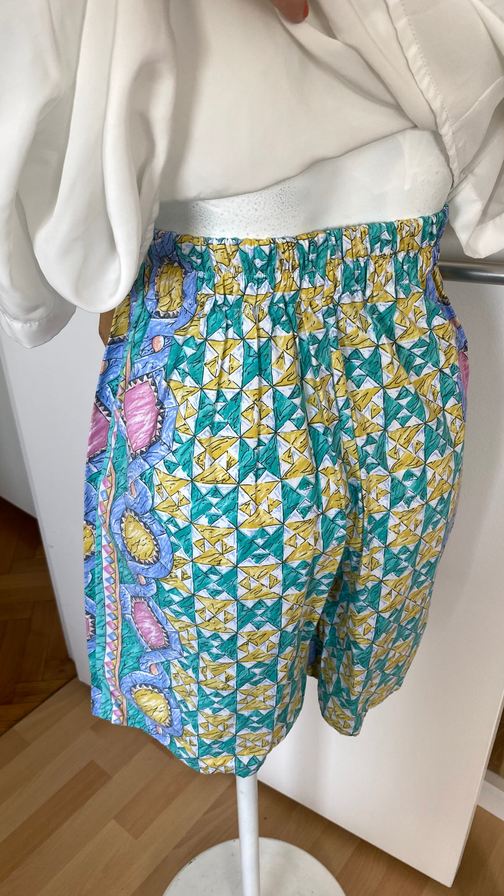 Short • T.S • Short upcyclé à motifs losanges
