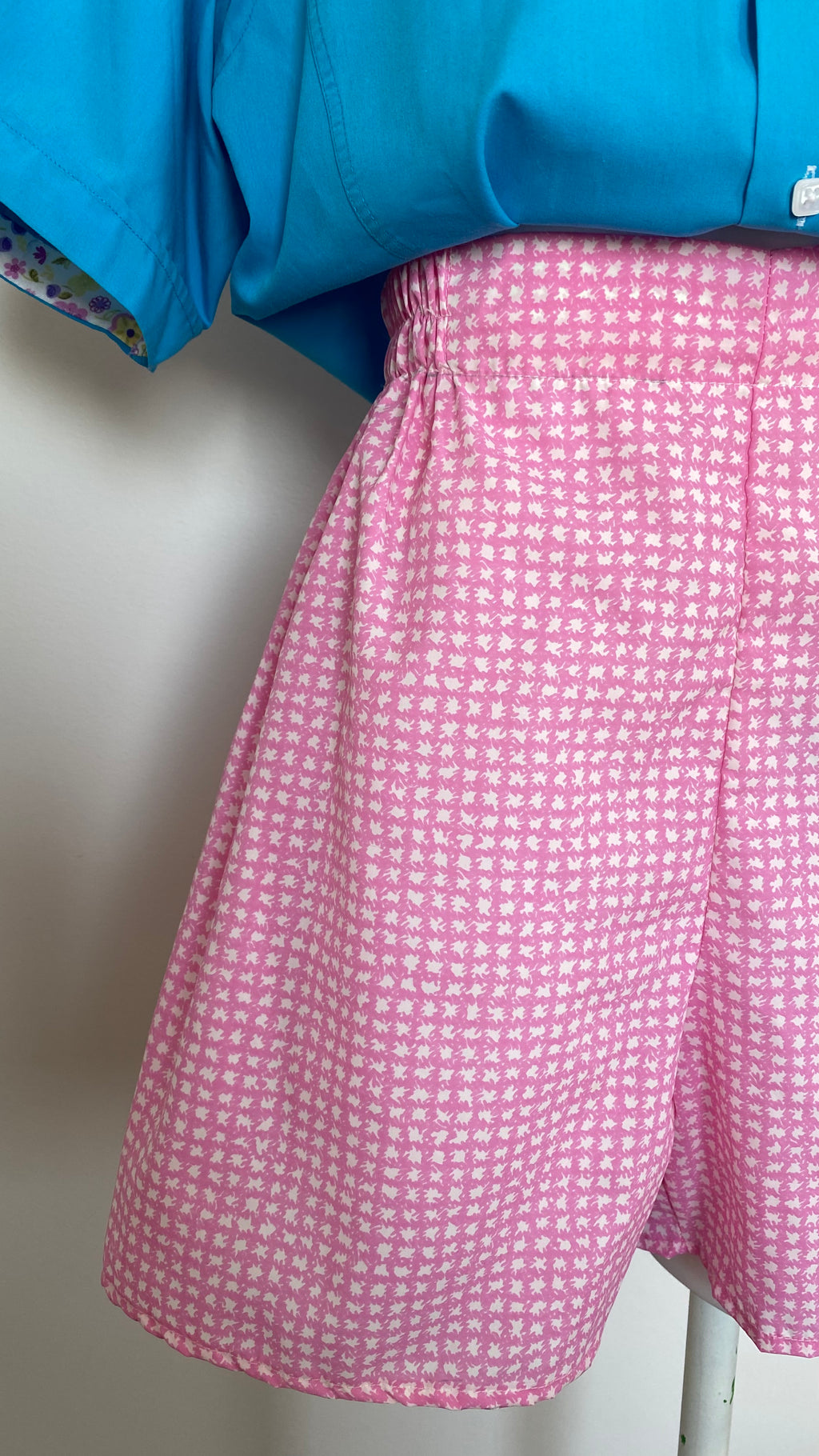 Short • T.L • Short upcyclé rose pétant