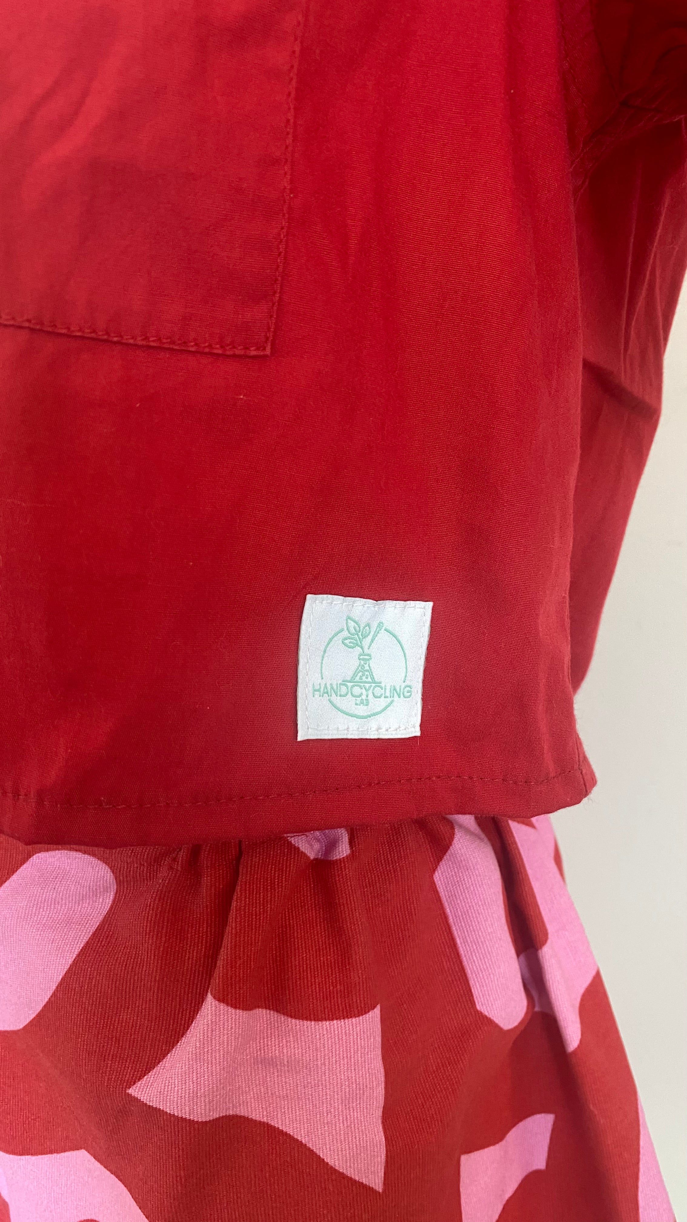 Sweaties • T.34 à 38 • Chemise grand col rouge & rouge