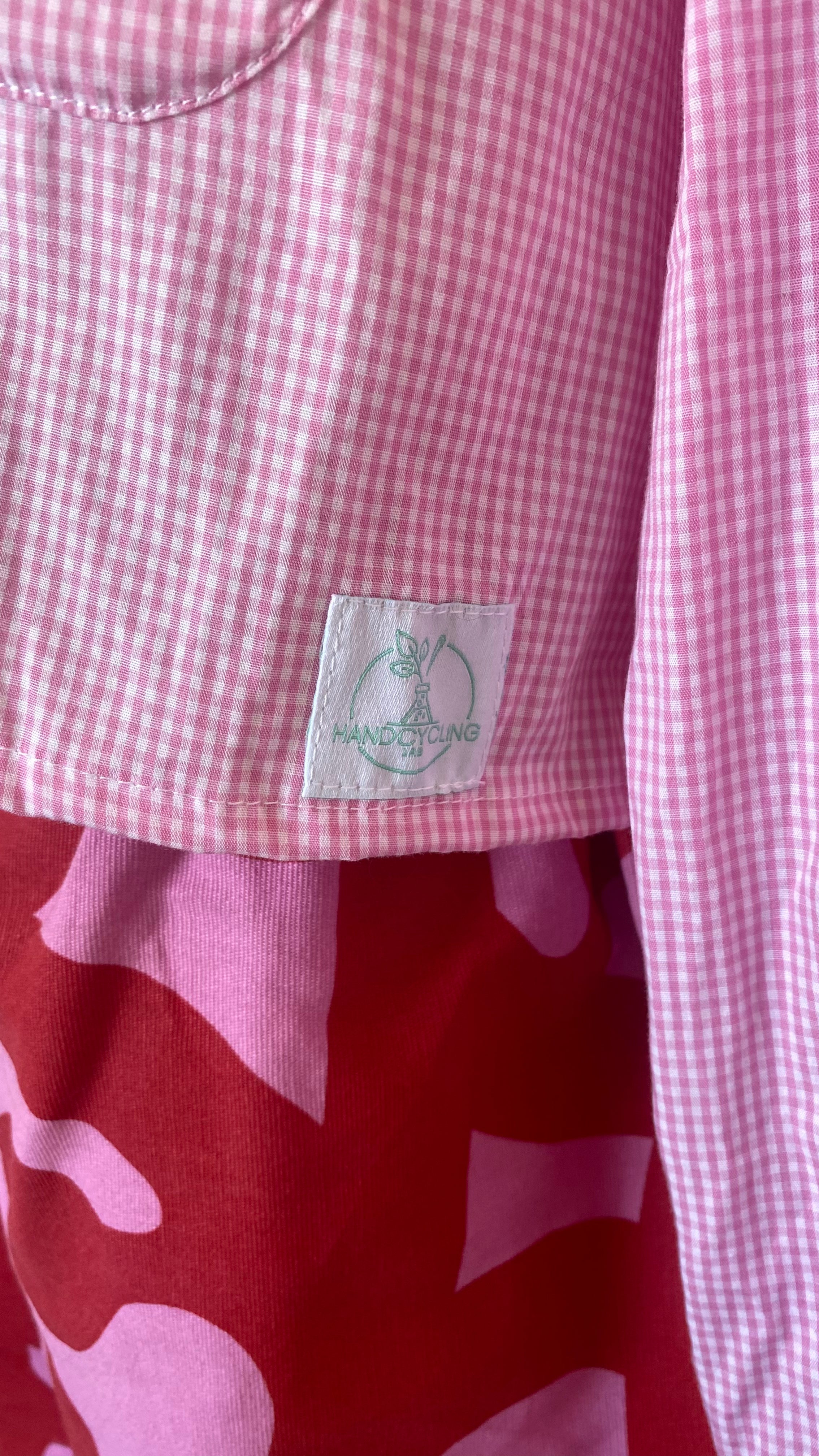Sweaties • T.40 à 46 • Chemise grand col vichy rose