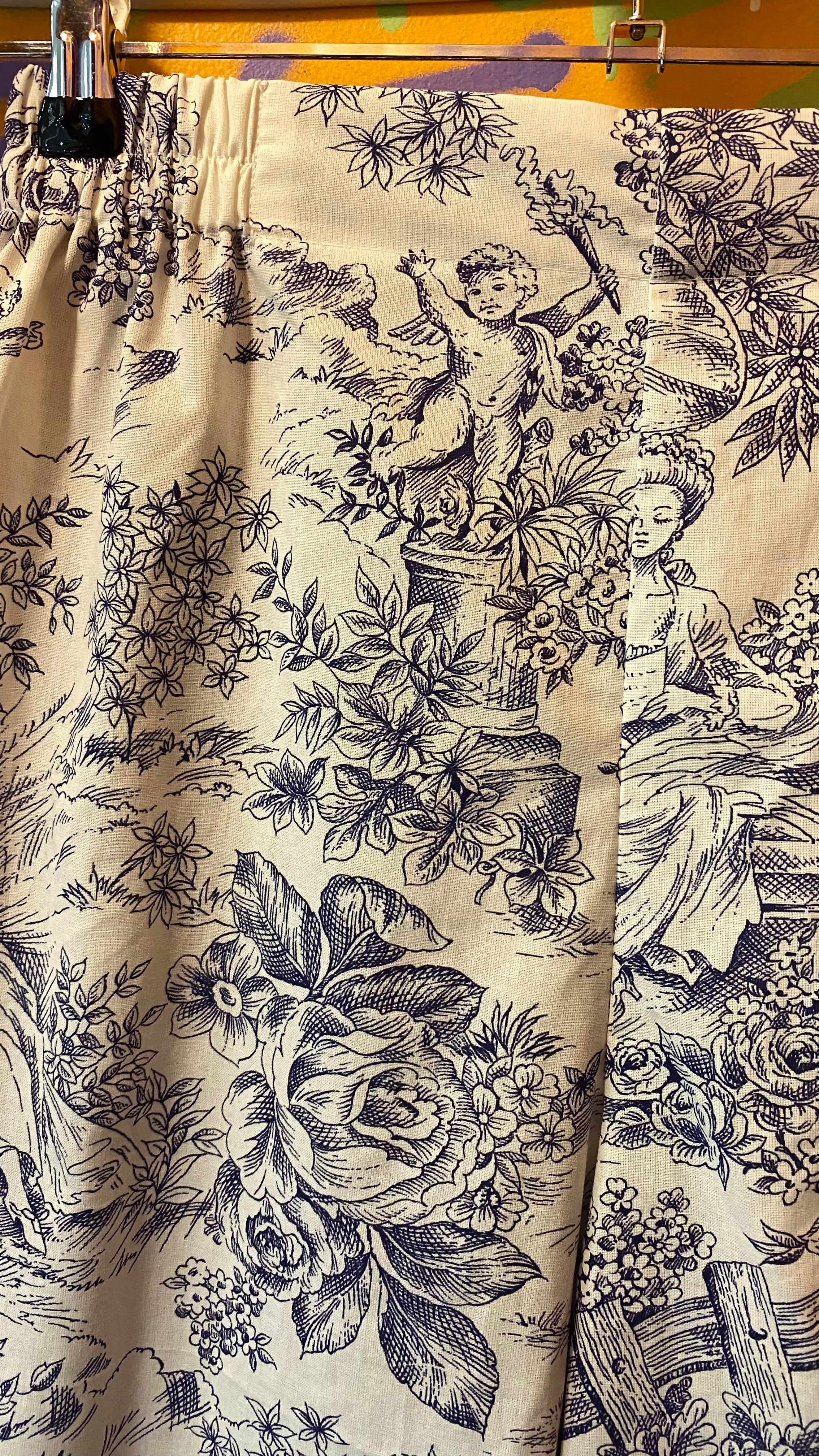 Pantalon • T.XS/S à XL • Pantalon coton toile de jouy bleu
