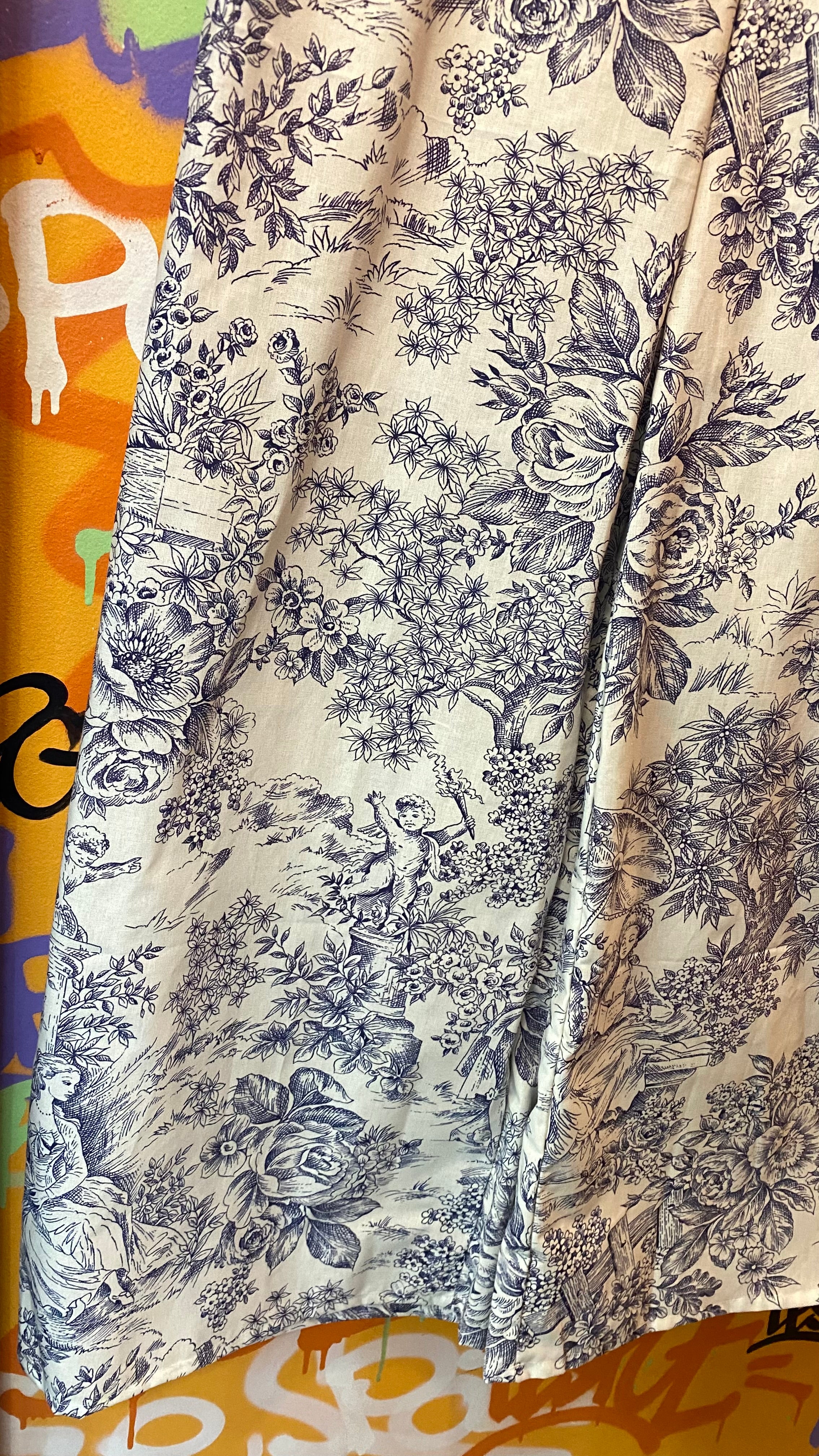 Pantalon • T.XS/S à XL • Pantalon coton toile de jouy bleu
