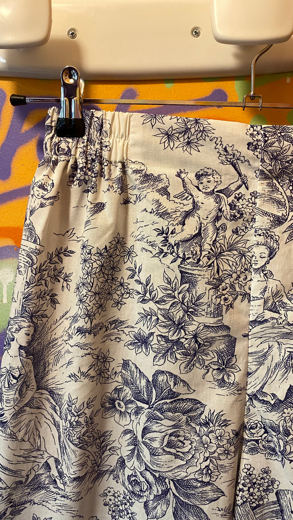 Pantalon • T.XS/S à XL • Pantalon coton toile de jouy bleu