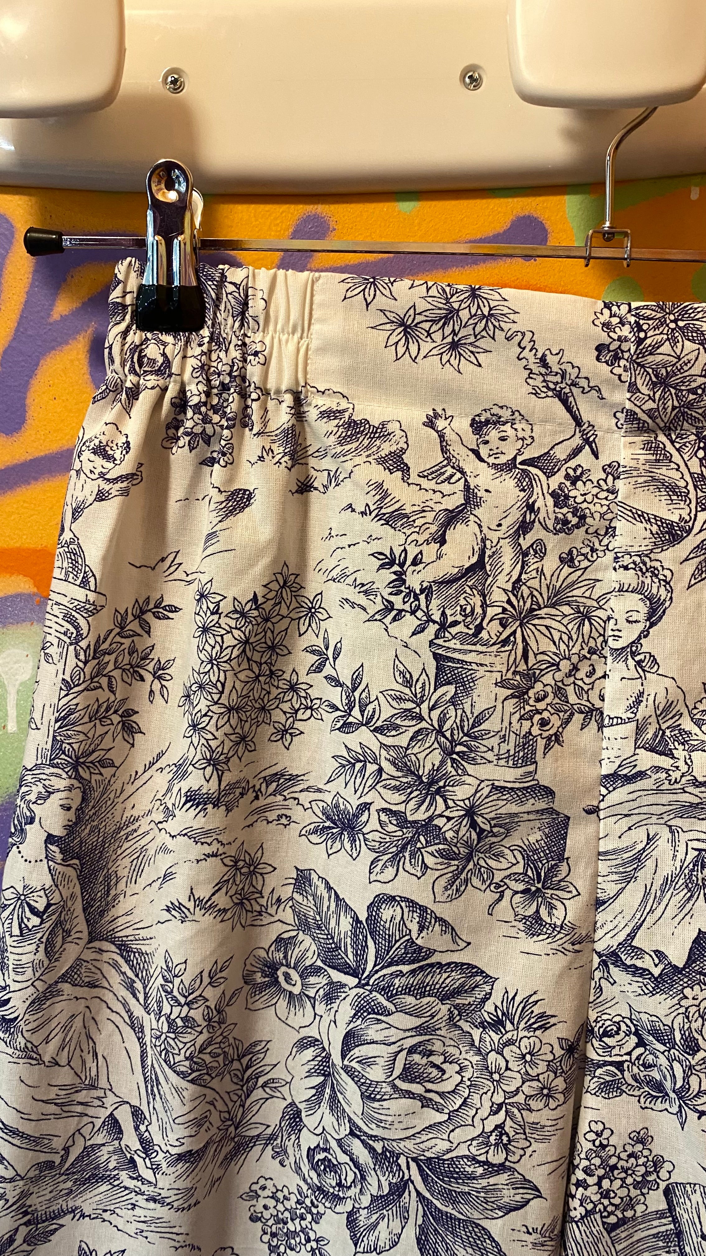Pantalon • T.XS/S à XL • Pantalon coton toile de jouy bleu