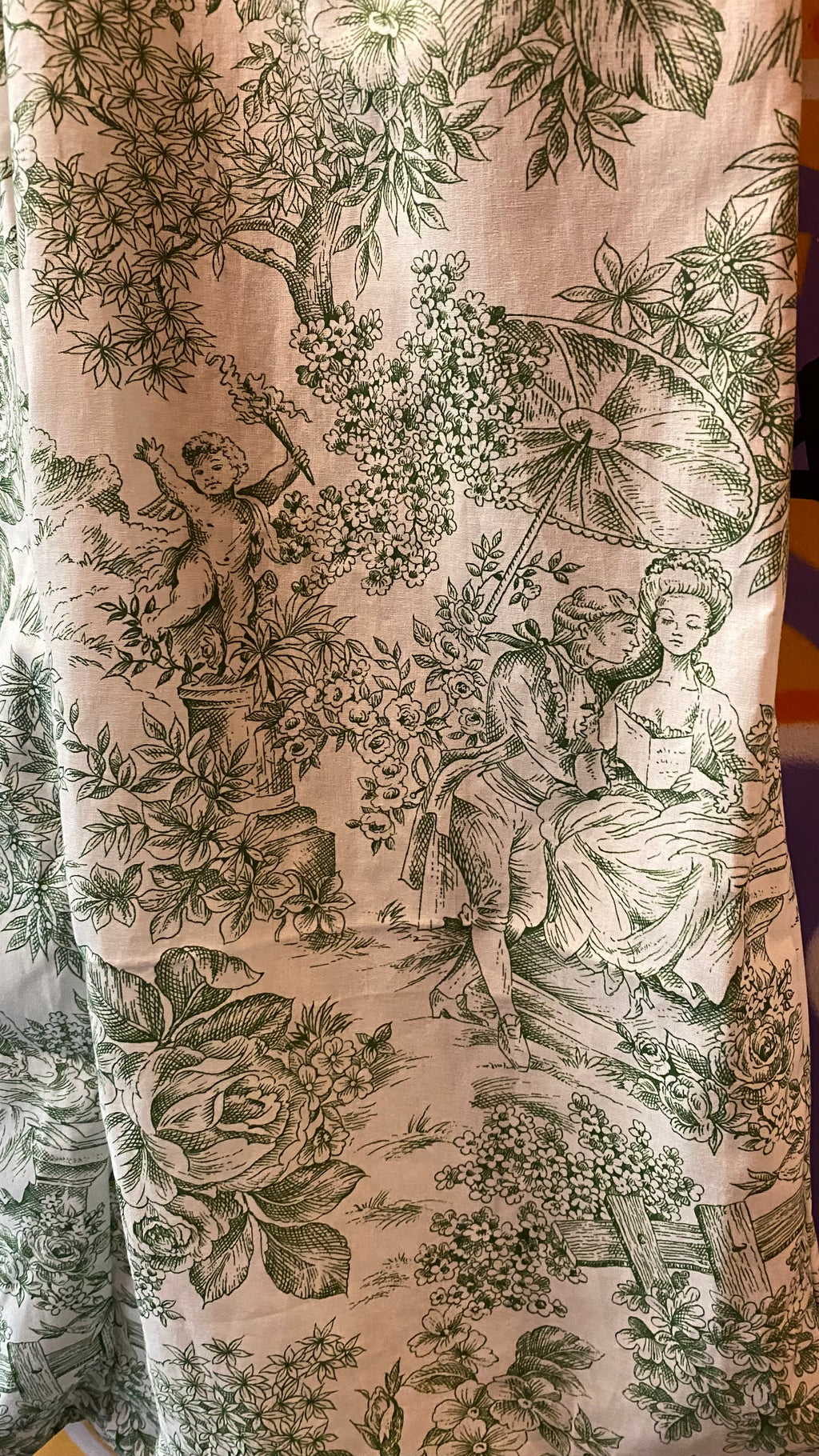 Pantalon • T.XS/S à XL • Pantalon coton toile de jouy vert