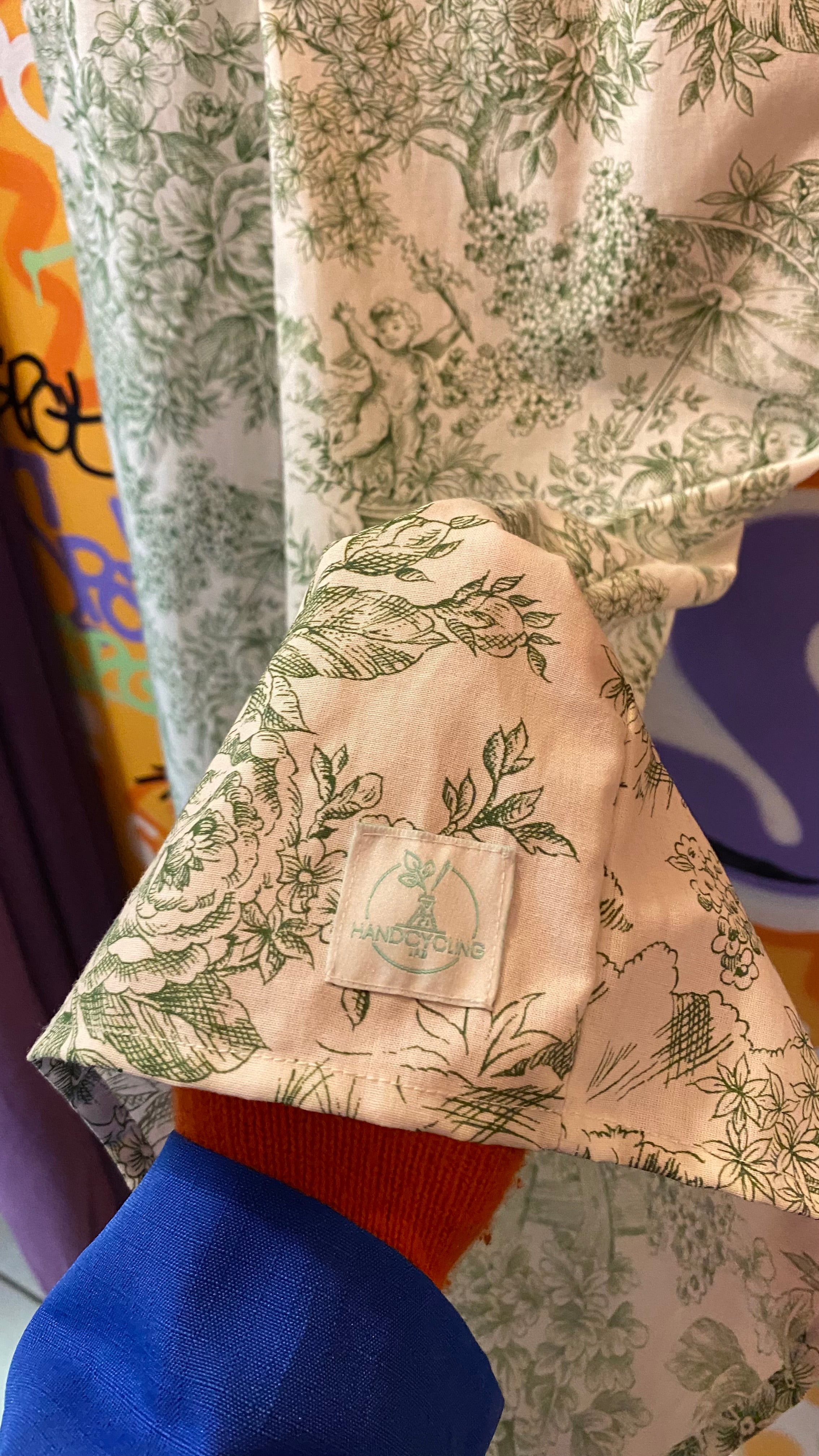 Pantalon • T.XS/S à XL • Pantalon coton toile de jouy vert