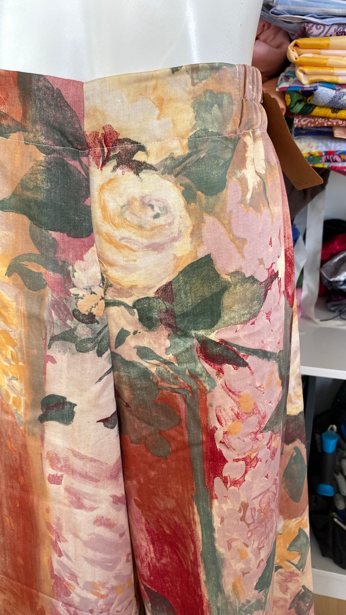 Pants • Taille L • Pantalon upcyclé épais à motifs