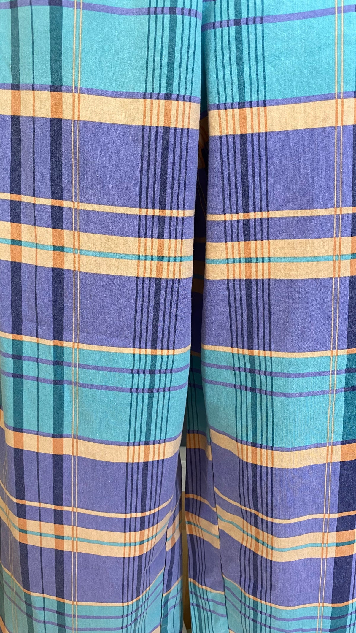 Pants • Taille L • Pantalon upcyclé tons vert violet orange