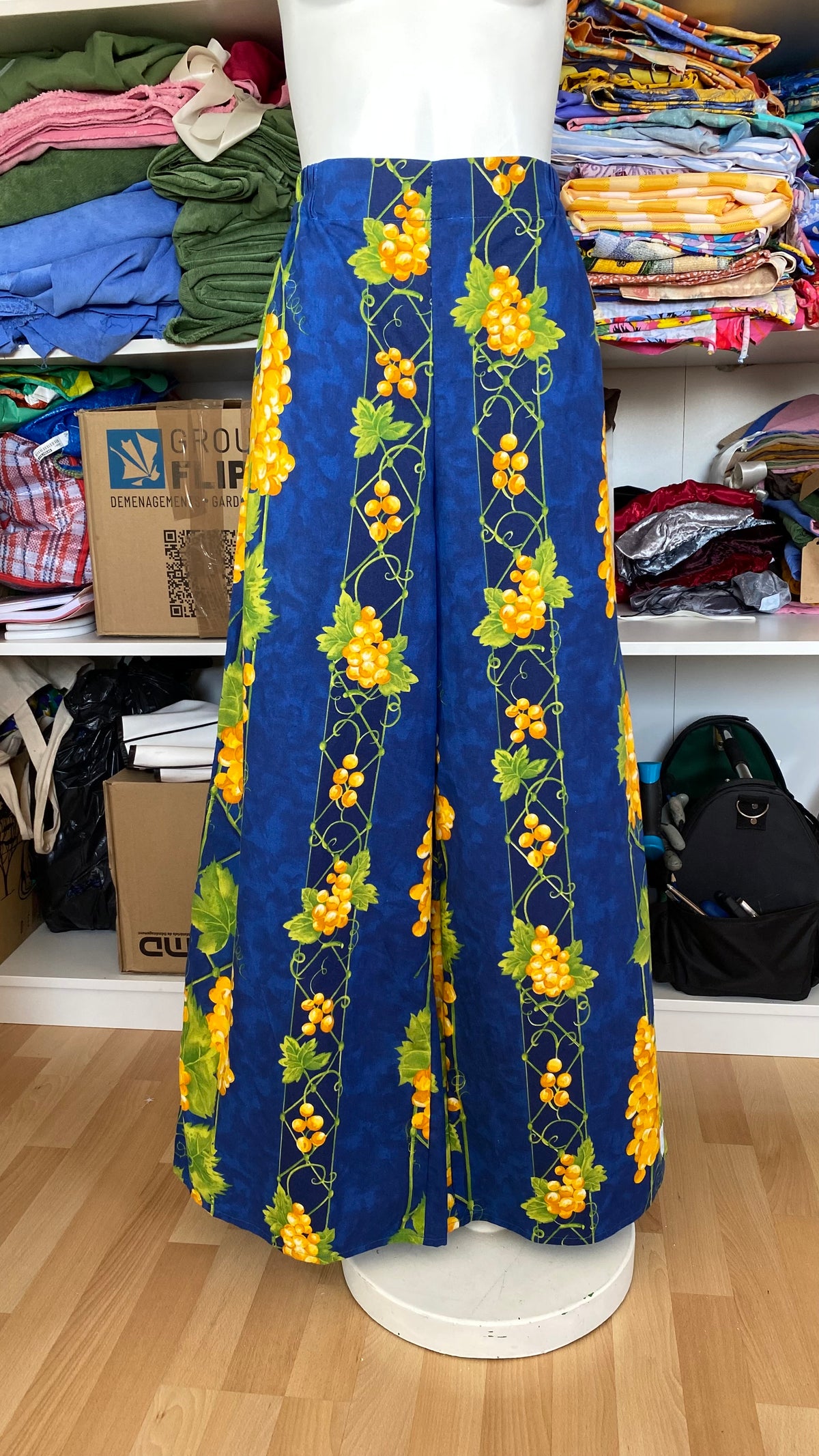 Pants • Taille XL • Pantalon upcyclé bleu provençal