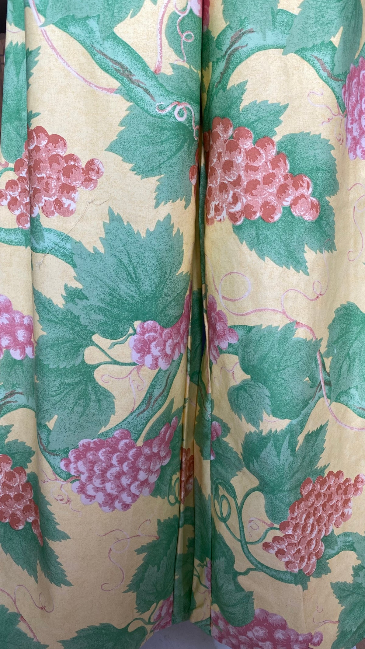Pants • Taille XS/S • Pantalon upcyclé jaune à motifs