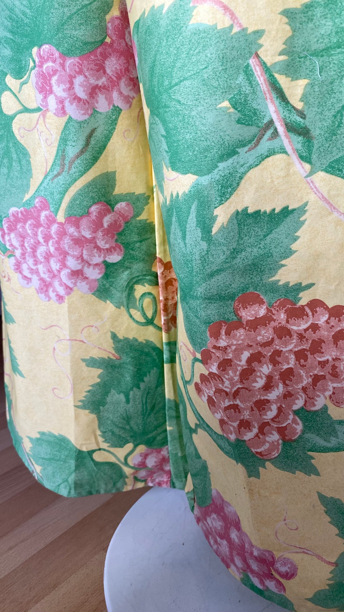 Pants • Taille XS/S • Pantalon upcyclé jaune à motifs