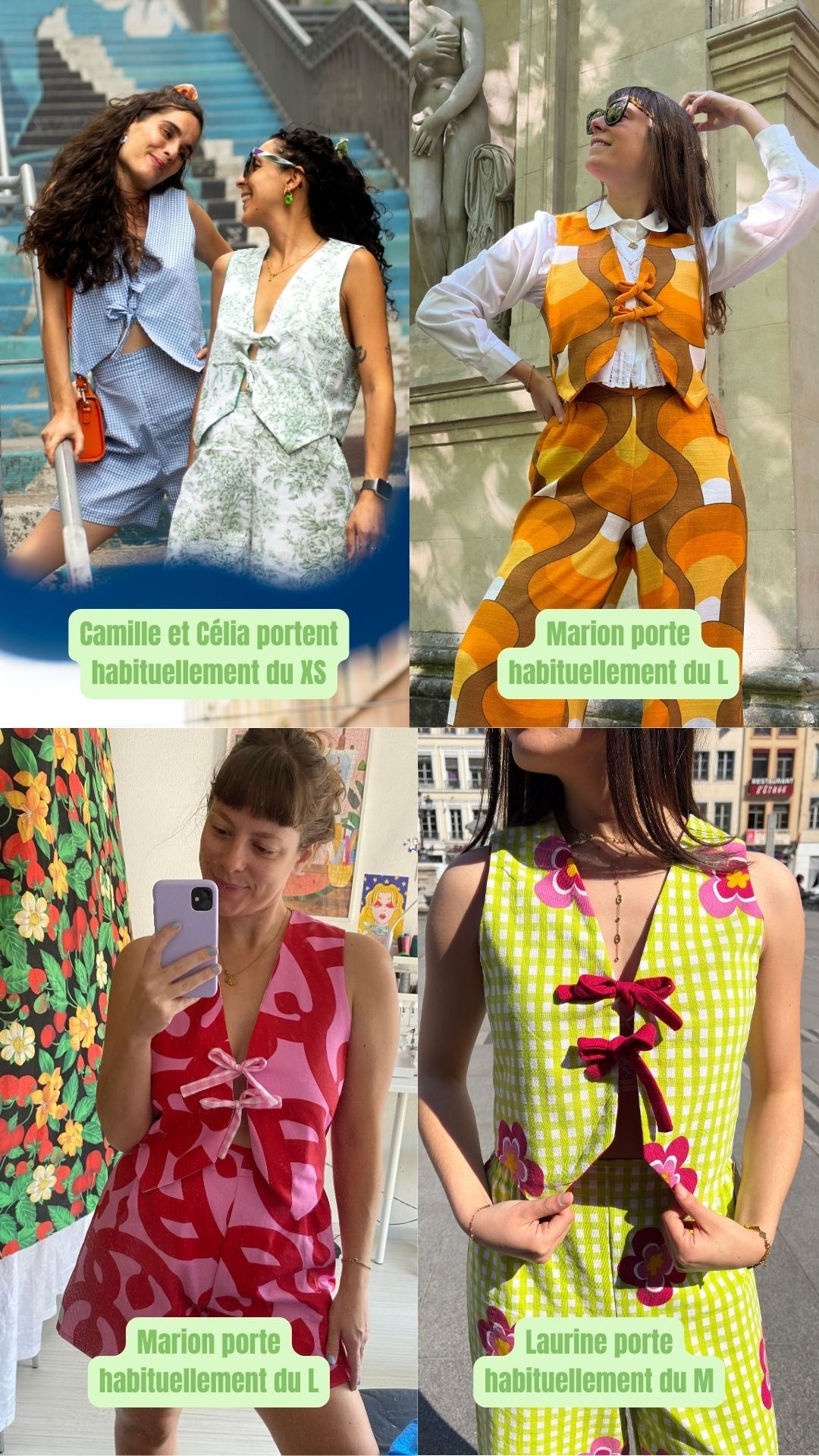 Veston réversible  • Taille unique • Carreaux & velours moutarde